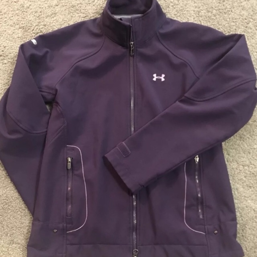 Under Armour Purple Jacket Sz Small Rain Resistant