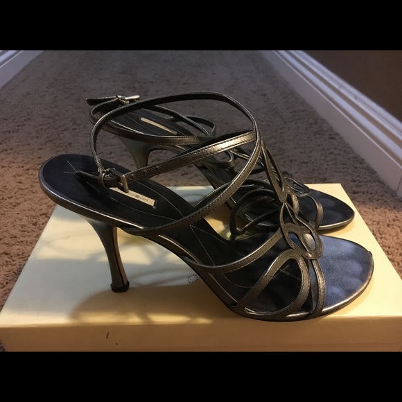 Maxstudio Gunmetal sandals size 9M - Picture 2 of 7