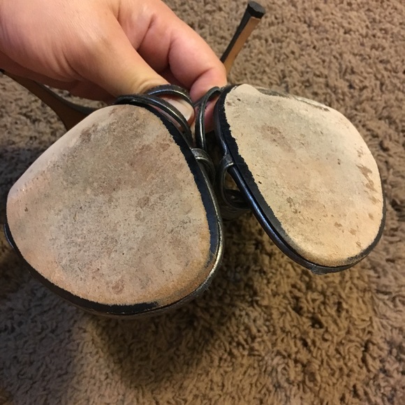 Maxstudio Gunmetal sandals size 9M - Picture 4 of 7