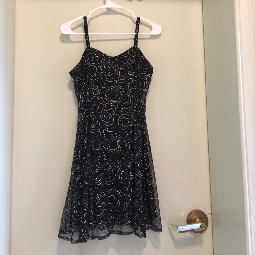 Sparkly Silver and Black Dress