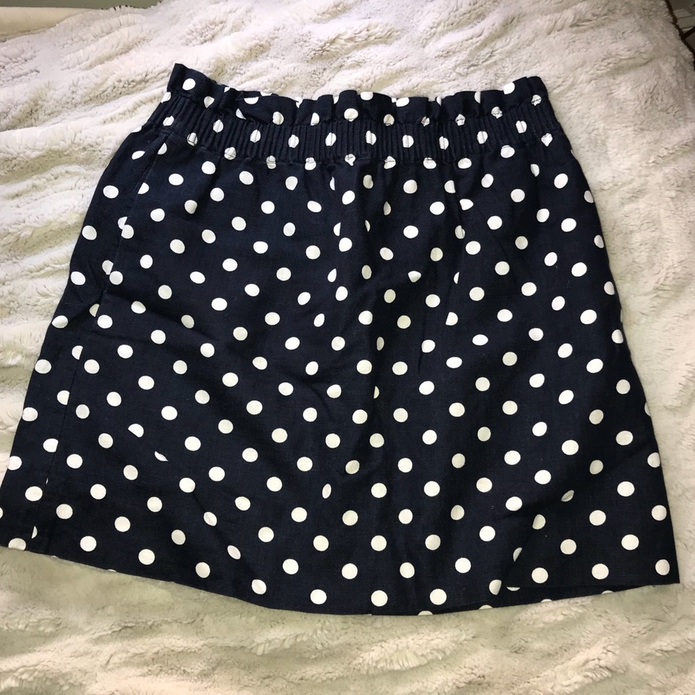 J. Crew polka dot skirt