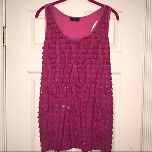 💥💥💥XXL hot pink sparkle tank top
