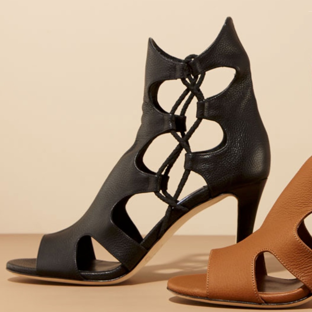 Jimmy Choo Gladiator Sandal Strappy High Heels NEW! Italy 38.5 8 Black Boots NIB - Picture 7 of 8