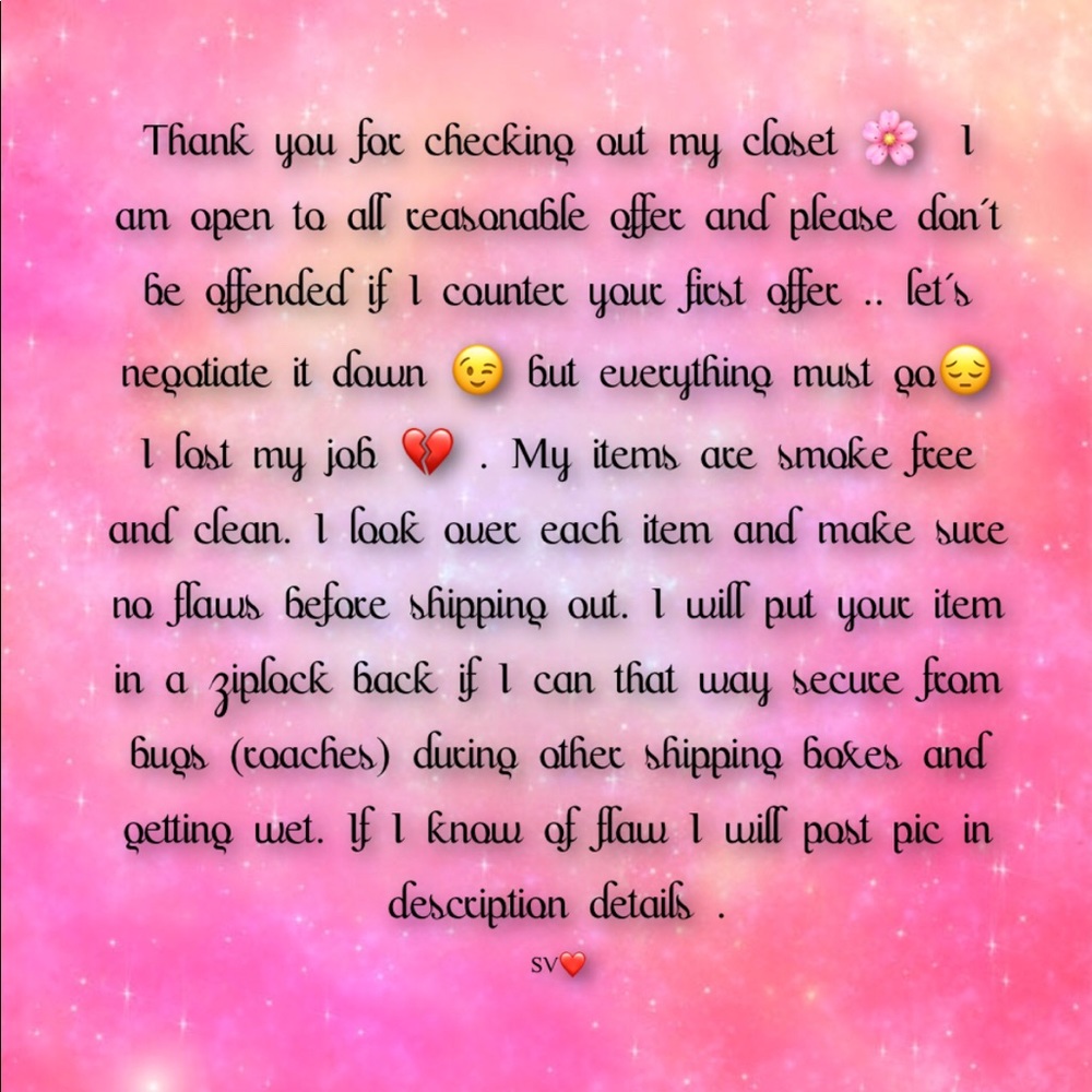 I am selling everything- more to come❤️