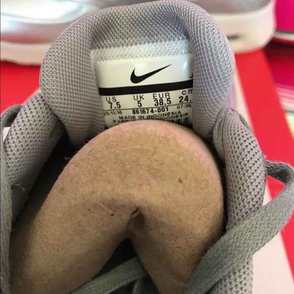 Nike Air Max Thea Silver Metallic Sneakers - Picture 8 of 8