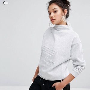 Adidas Originals High Neck Trefoil Sweatshirt