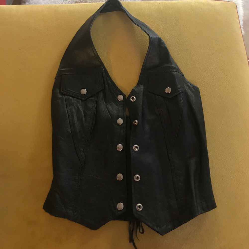 Genuine leather halter
