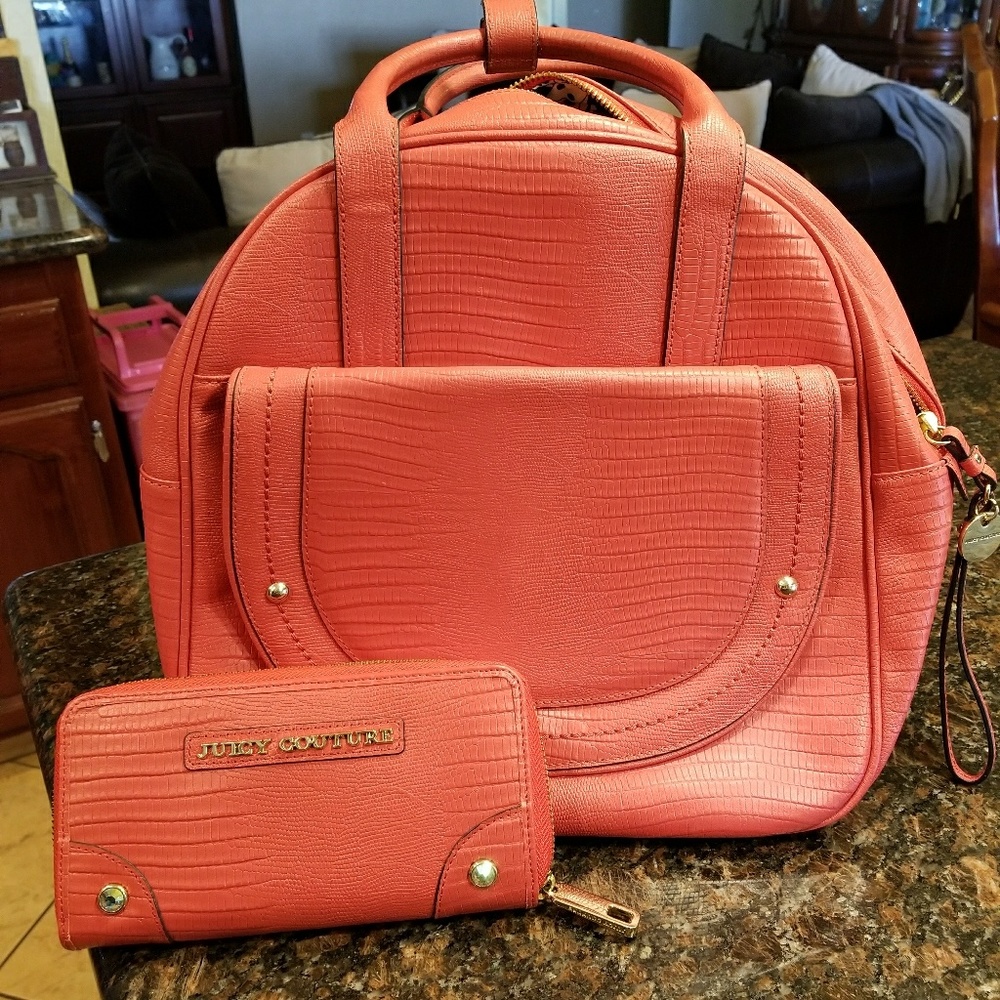 Juicy Couture leather handbag and matching wallet