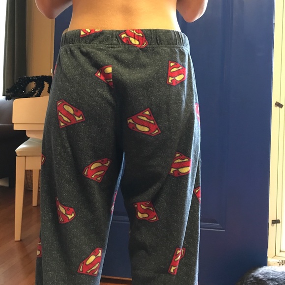 Superman fleece boys large pants 👖 - Picture 3 of 3