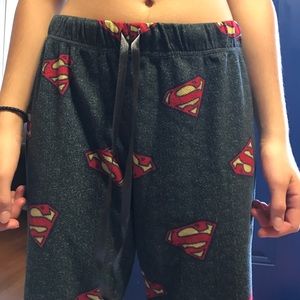 Superman fleece boys large pants 👖