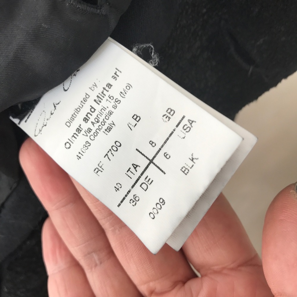 Rick Owens black sueded black leather biker jacket - Picture 5 of 6