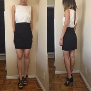 Forever 21 Contrast color slit-back dress