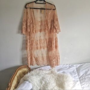 Lace kimono