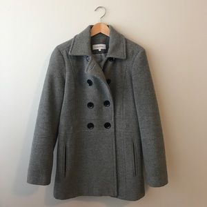 Calvin Klein Wool Blend Peacoat