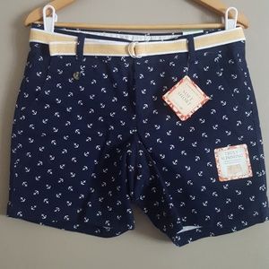 Dockers navy with white anchor shorts