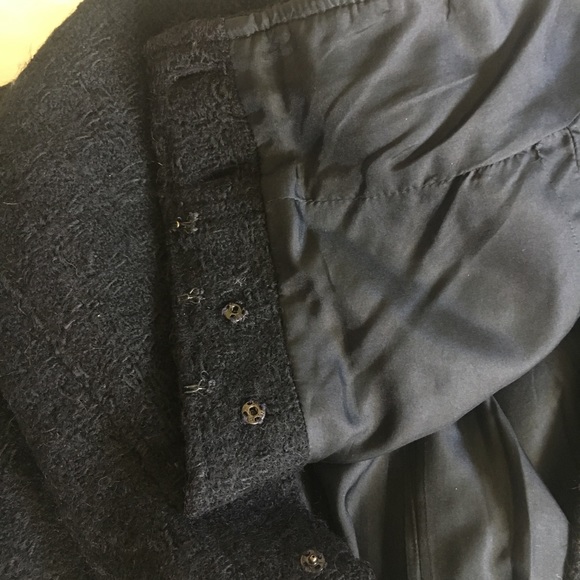 Authentic Chanel wool midi skirt houndstooth 42 M - Picture 6 of 8