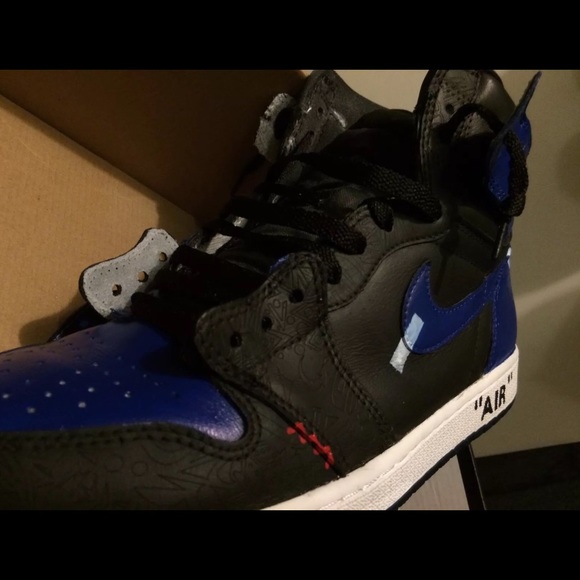 Jordan 1 LASER custom OFF WHITE inspired sz 11.5 - Picture 1 of 5