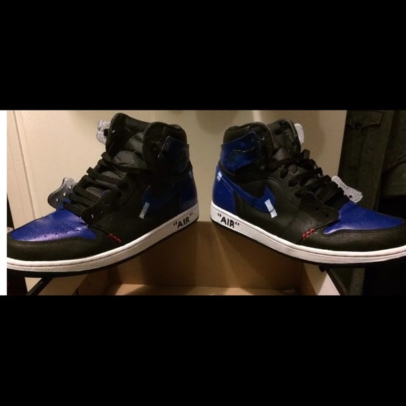 Jordan 1 LASER custom OFF WHITE inspired sz 11.5 - Picture 2 of 5