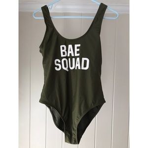 'Bae Squad' Monokini NWOT