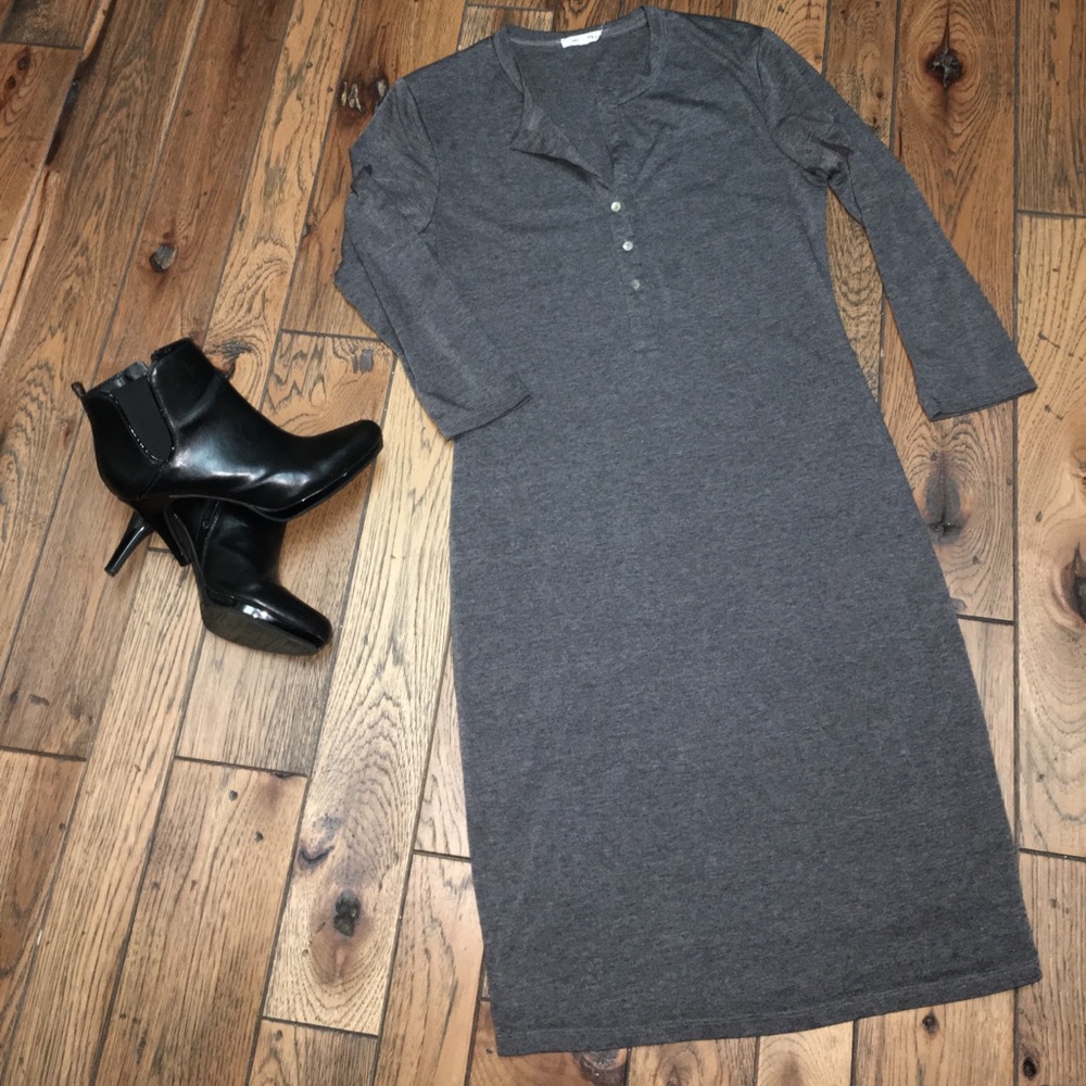 *DONATED* Super Soft Grey Cotton Dress - Picture 2 of 6