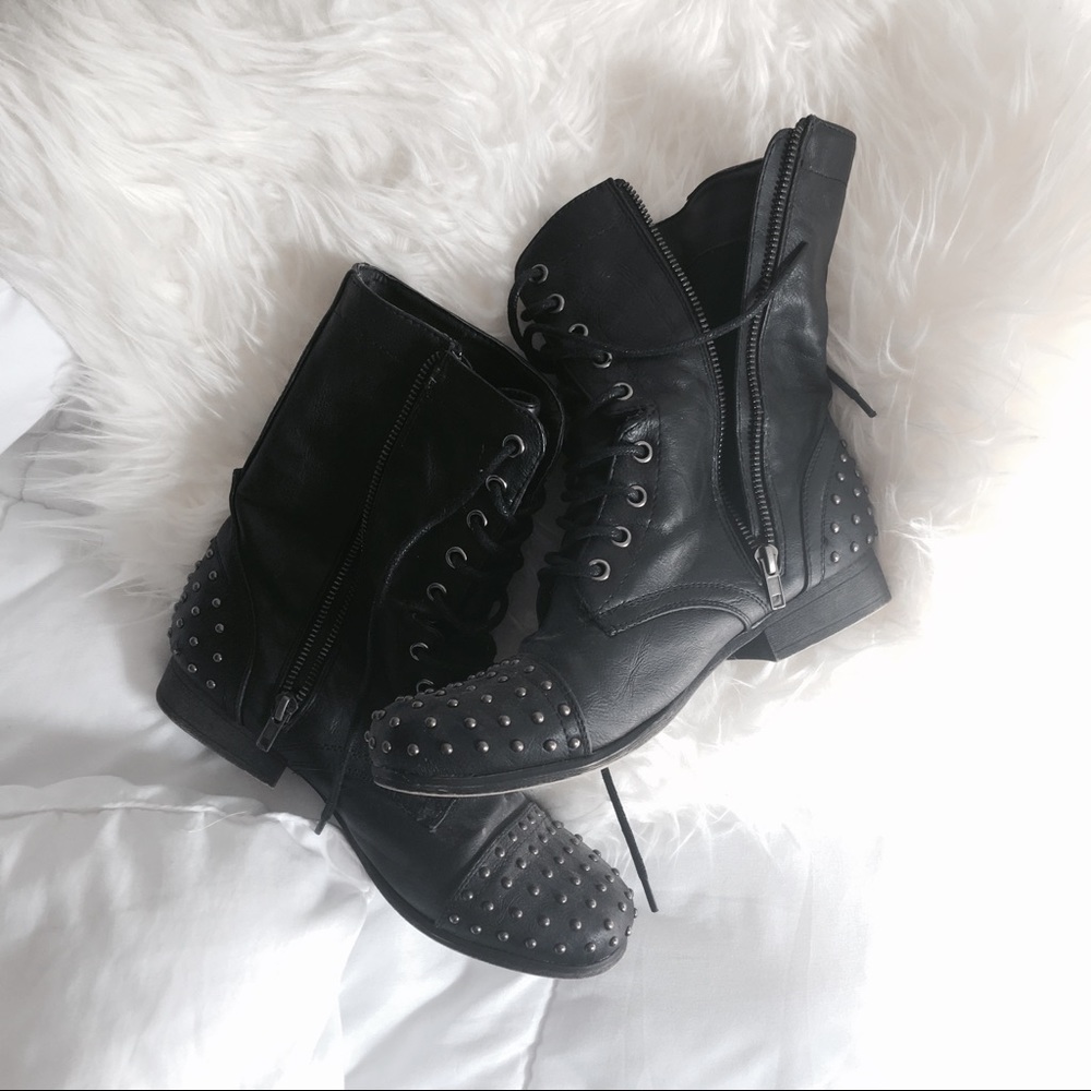 Madden Girl Combat Boots