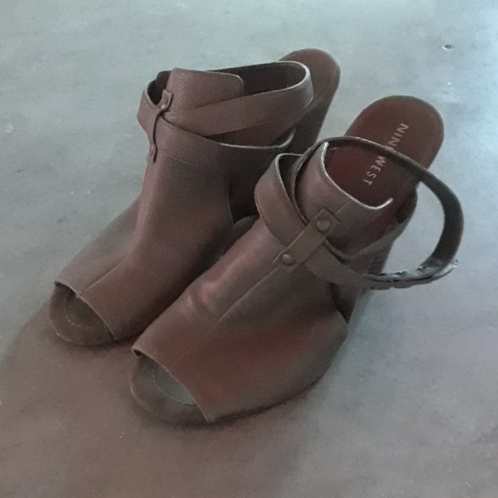 Nine West Wedges Mules Strappy Heels