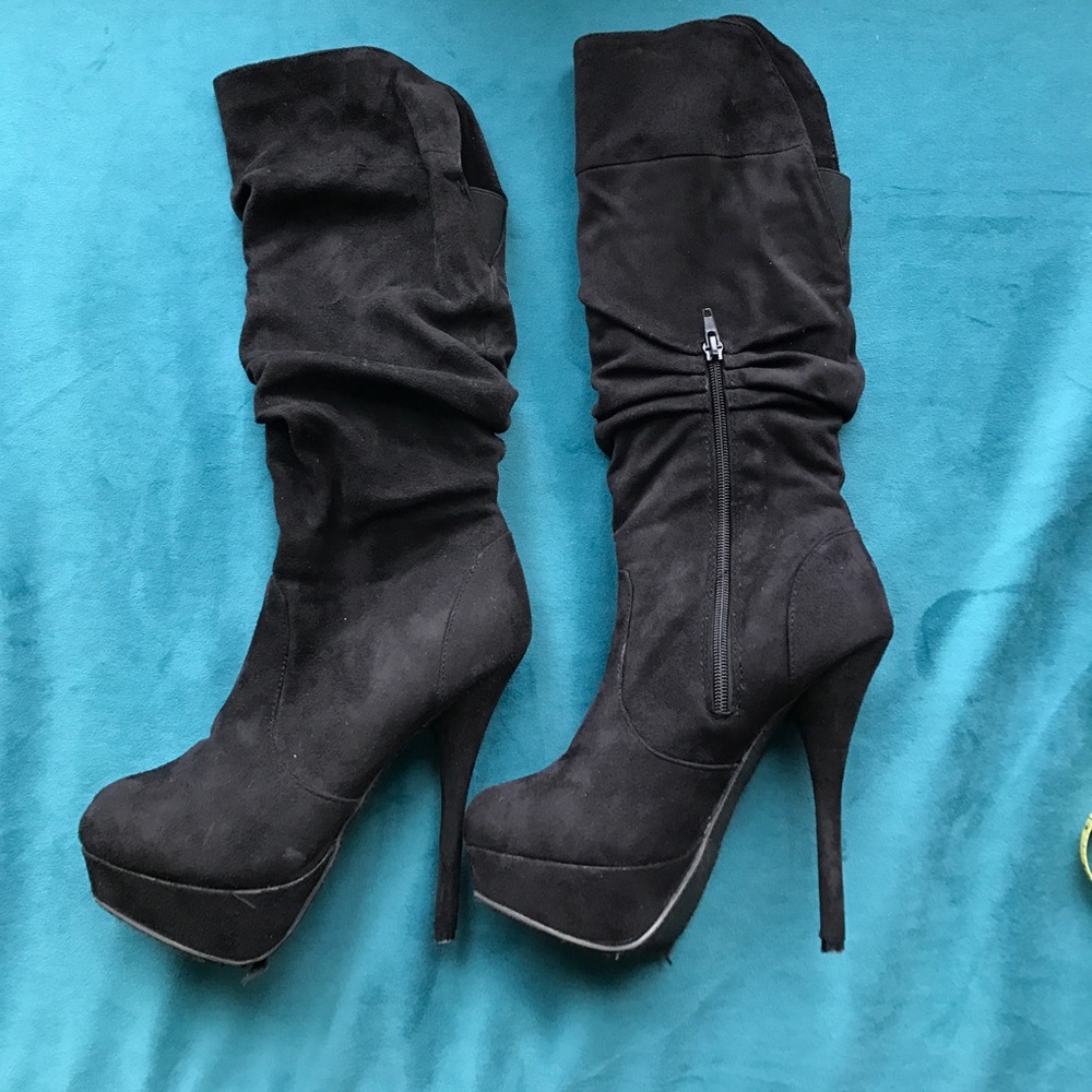Black Heeled Boots