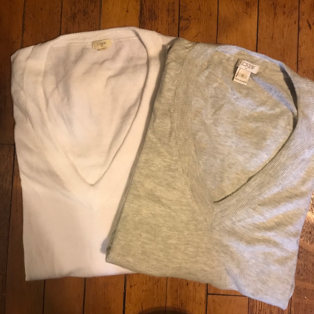 Bundle deal. J Crew factory v neck sweaters