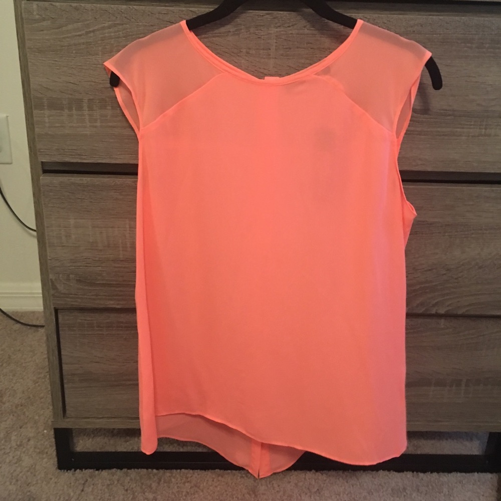 APT9 Sheer Coral Top