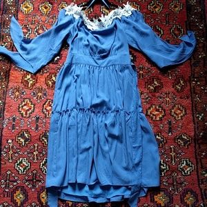 Adelyn Rae Off the shoulder Midi dress