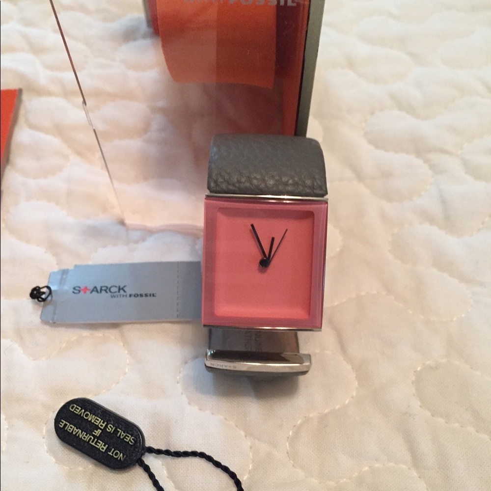 Fossil cuff watch by Phillippe Starck