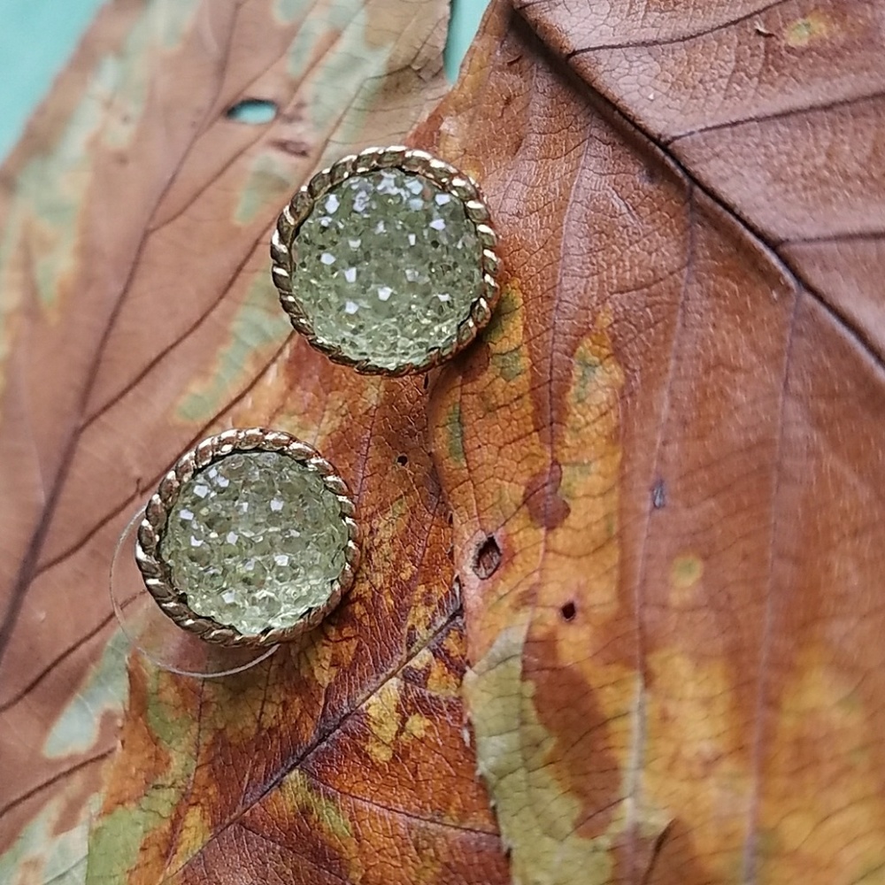 🌳 Faux Druzy Earrings