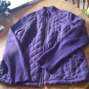 Zip up sweater jacket