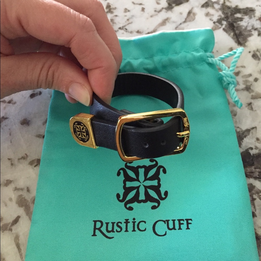 Rustic Cuff Black Bracelet
