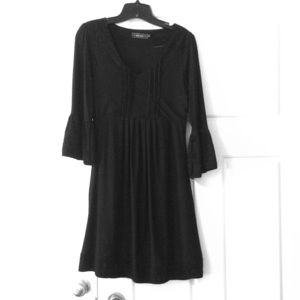 Black dress with lace details