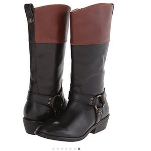 Kid Frye Melissa Harness Inside Zip Boot