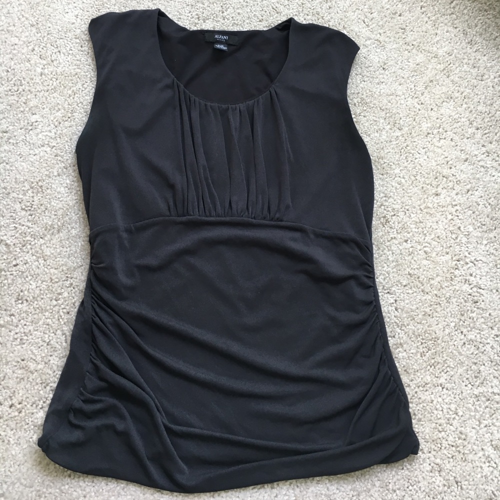 Alfani Black Sleeveless Blouse
