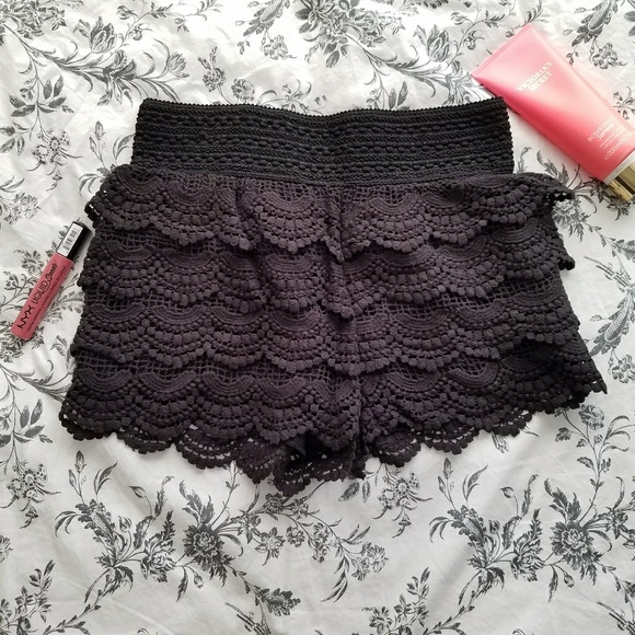 American Rag Pants - Black crochet shorts American Rag Pants - Black crochet shorts