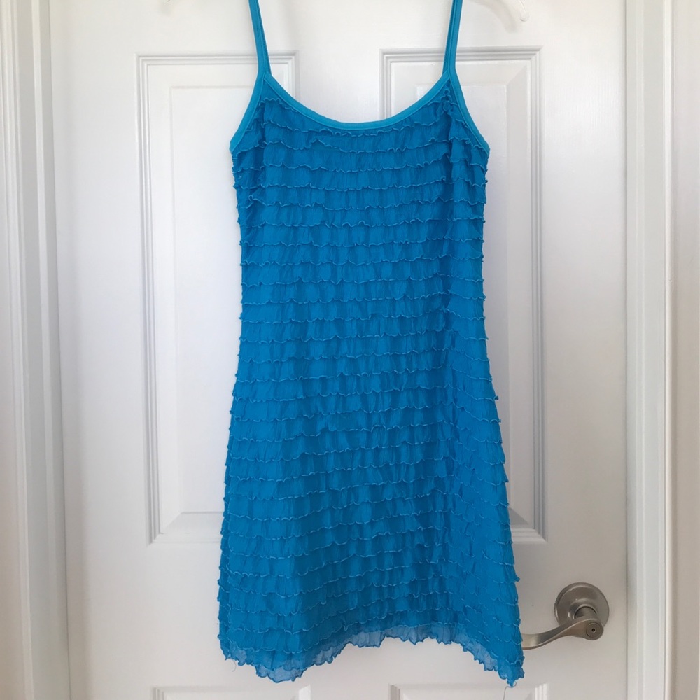 Blue Ruffled Dress