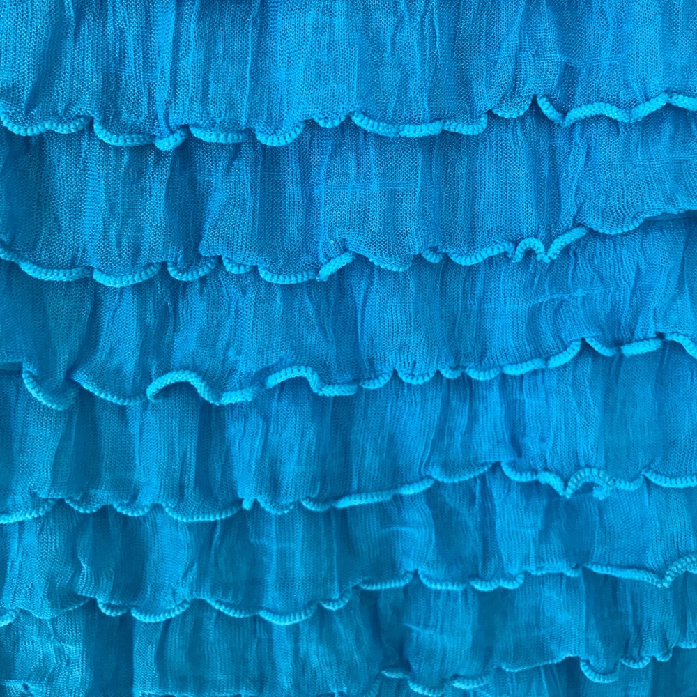 Blue Ruffled Dress - Picture 3 of 3