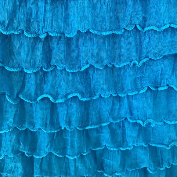 Blue Ruffled Dress - Picture 3 of 3