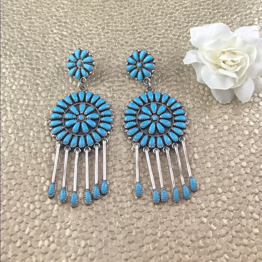 Traditional Handmade Turquoise Earrings