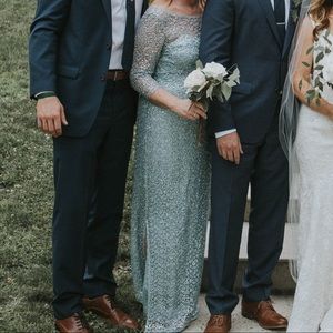 Blue Sequined Dress- mother of the bride/black tie