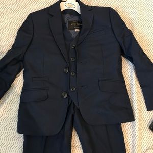 3 piece River Island boys blue suit
