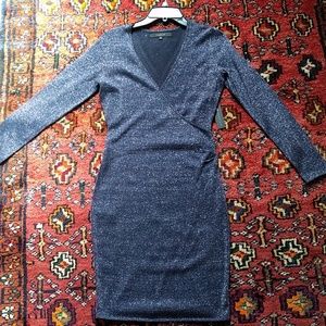 Marc New York Long Sleeve Faux Wrap