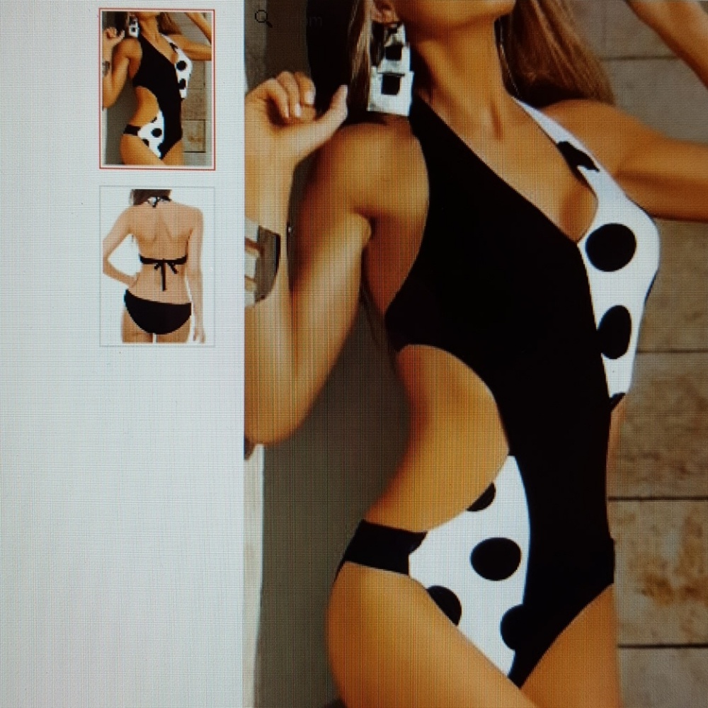 POLKA DOT SWIMSUIT