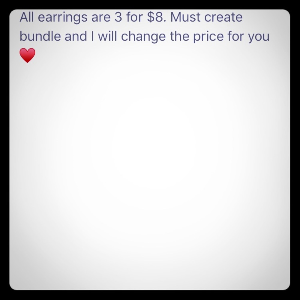 Sale on earrings