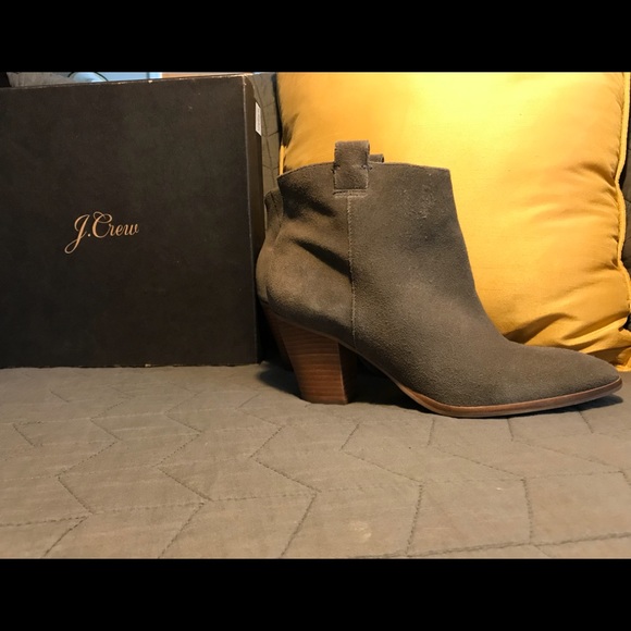 *JCrew Eaton Suede Booties - Picture 1 of 6