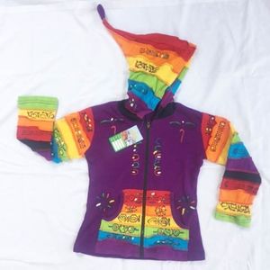 NEW Rising International Girls Hoodie Jacket Sz 8