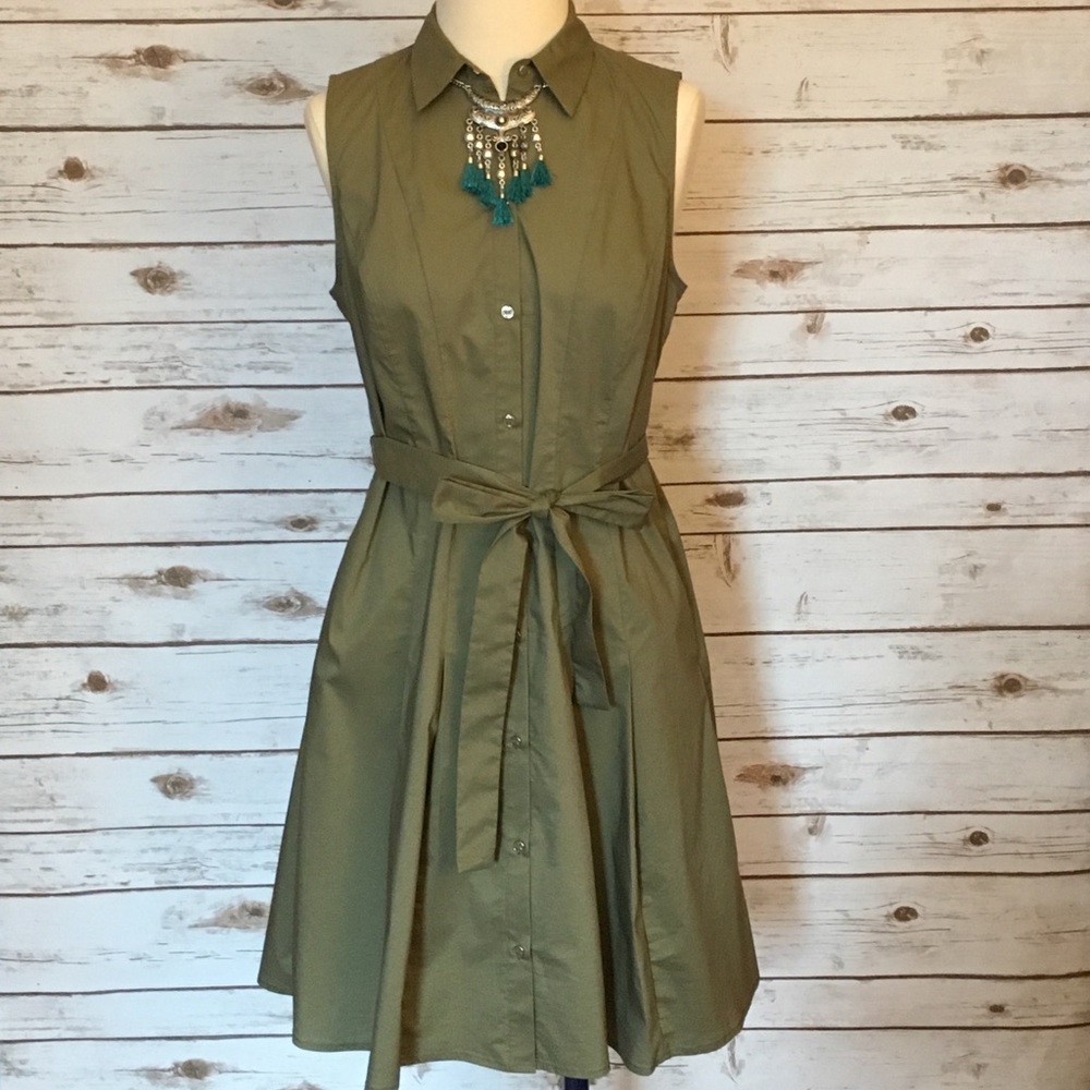Olive Green Dress
